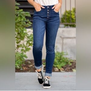 Women’s VERVET Plot Twist High Rise Ankle Skinny Jeans- Size 24